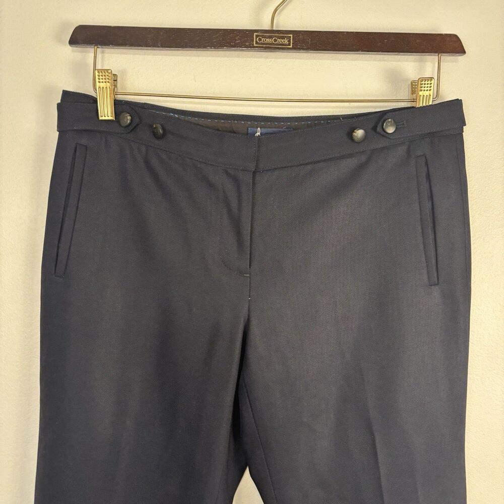 J Crew Womens 6 Navy Blue Wool City Fit Fully Lined Dress Pants Trousers 89022 - Picture 5 of 8